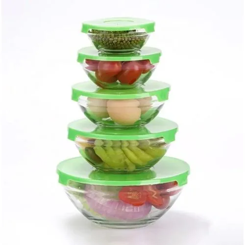 Heat Resistant Glass Storage Bowl Set