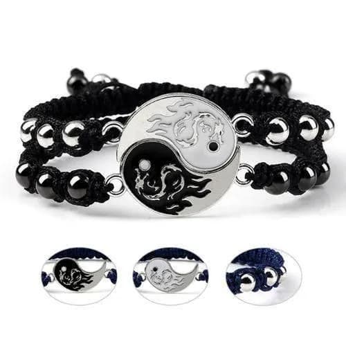 Bro Toumi 2-in-1 Dragon Tai Chi Adjustable Bracelets