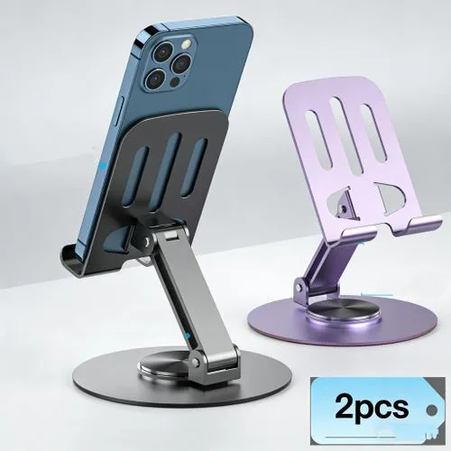 TOUPHY 2-Pack All-Metal Phone Stands Phone Holder 360° Rotating