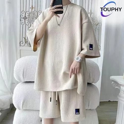 TOUPHY Sports Short Sleeve T-Shirt & Shorts Set