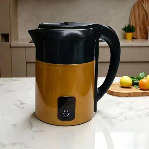 3L Electric Kettle Water Heater Coffee 1500W Fast Heating Golden & Boiling Dry Protection 100%…