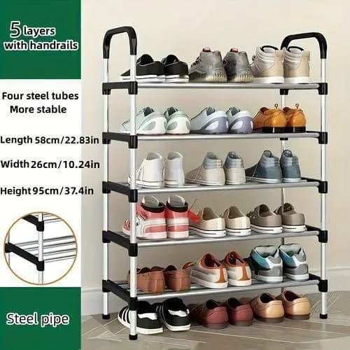 5-Tier Stackable Shoe and Clothes Organizer