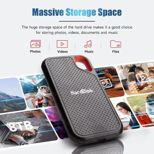 500G SSD External Moblie Hard Drive USB 3.1