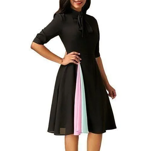 Women Casual Half Sleeve Clothing Evening Party Dresses