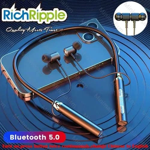 RichRipple Sports Bluetooth Into The Ear Neck Hanging Type