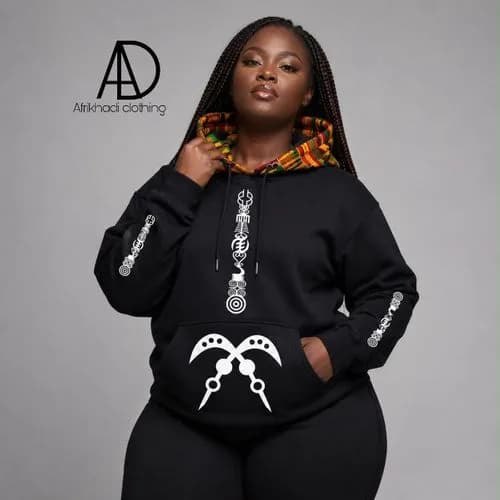 Afrikhadi Adinkra Ladies Hoodie