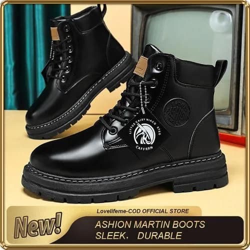 ASHION Men's Martin Boots