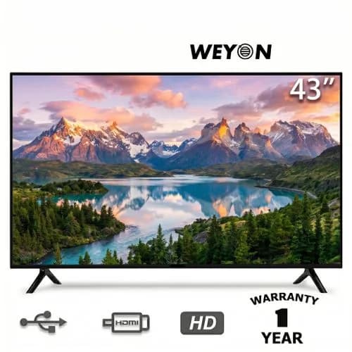 WEYON 43 Inch FHD LED Digital Satellite TV 1080P with HDMI