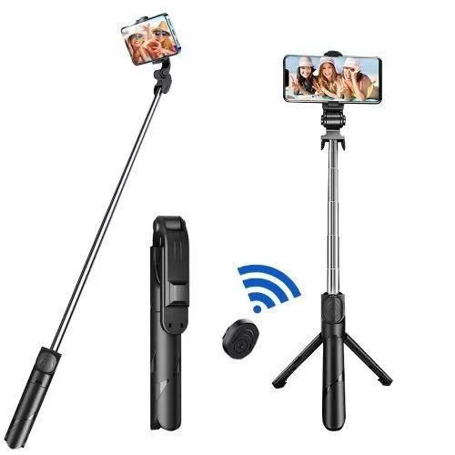 Multifunctional Wireless Phone Tripod Selfie Stick