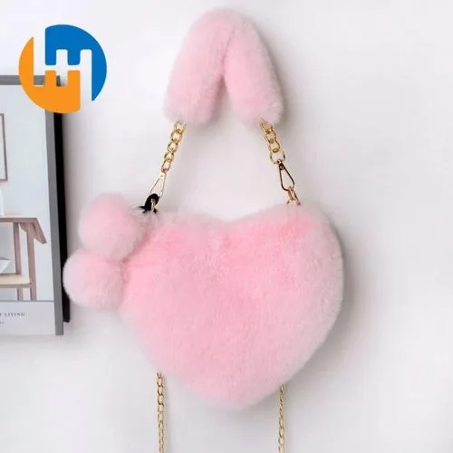 HUAHAU Plush Cross-Body Shoulder Bag