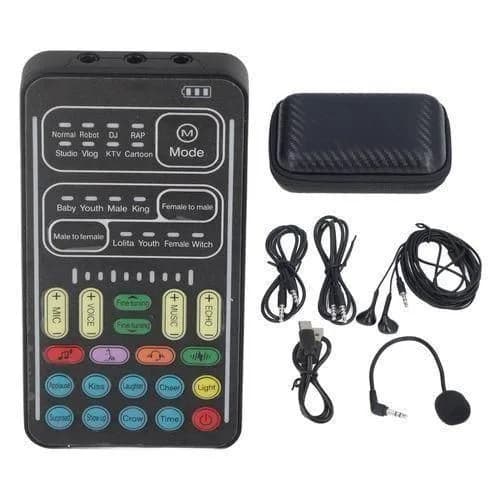 I9 Portable Mini Voice Changer Sound Card
