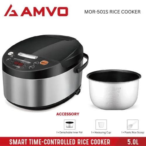 AMVO MOR-501S 5L Smart Electric Rice Cooker
