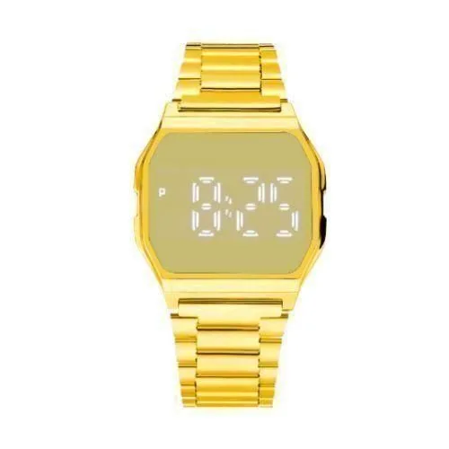 Gold Digital Touch Screen Vintage Watch