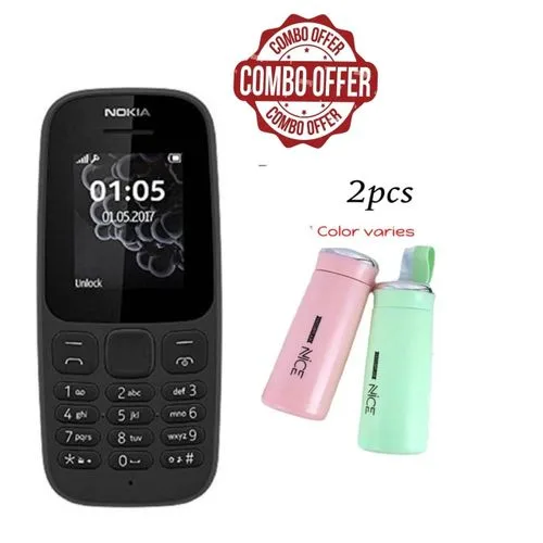 Nokia Imported 105 4th Edition Dual Sim With FM radio + 2PCS