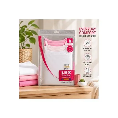 Lux Girls Spaghettie Vest and Half Pants (Pack of 3)