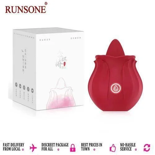 RUNSONE Rose Tongue Licking Vibrator Sex Toy Clitorals Sucker Clitoris Nipples Anal Stimulator…