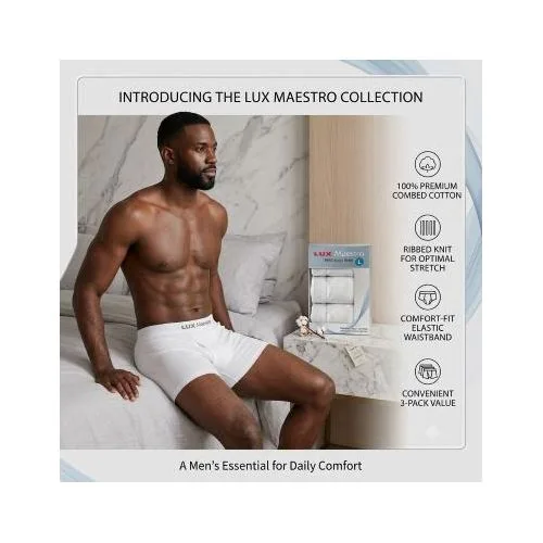 Lux Maestro Ribbed Block Trunk Boxer Brief