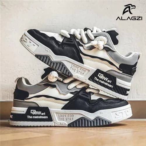 ALagzi 2025 New Men's Outdoor Casual Board Shoes