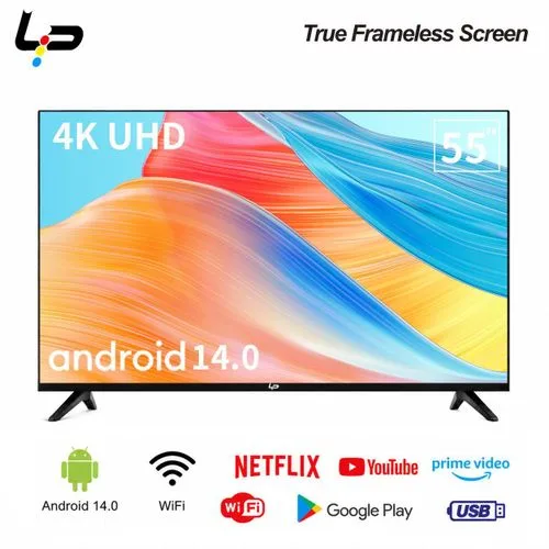 LP Smart TV 55-4K UHD-Android 14.0-1.5+8G-Frameless-WiFi-3