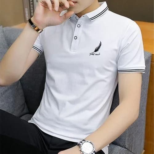 Dou-color Men's Polo Shirt