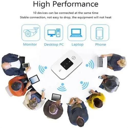 4G LTE Wifi 150Mbps Portable Mobile MiFi With SIM Card Slot