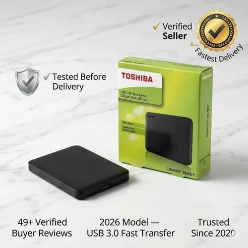 Toshiba 500GB External Hard Disk Drive
