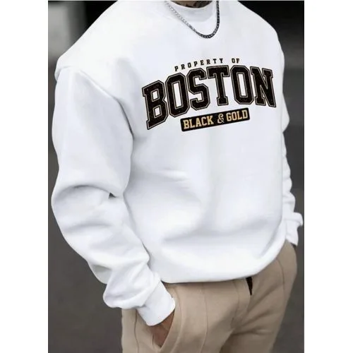 TOUPHY Men's Casual Long Sleeve Sweatshirt
