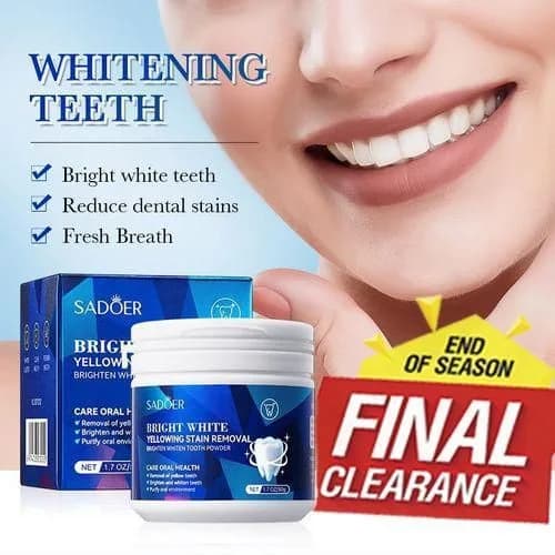 Teeth Brightening Powder Teeth White Stains Remover Plaque