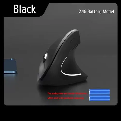 An ergonomic wireless vertical mouse with 2.4GHz wireless optical technology. 3 adjustable DPI…