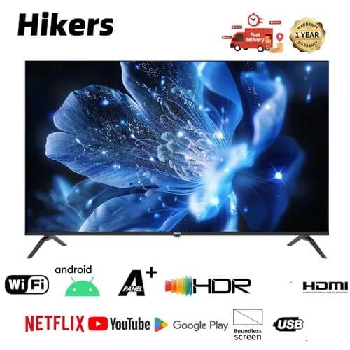 Hikers 50'' smart TV Frameless Smart Android TV FHD-Black