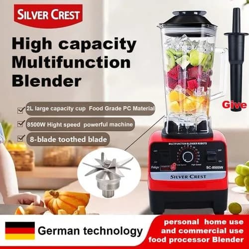 Silver Crest 2L Industrial 8500W Food Crusher Blender