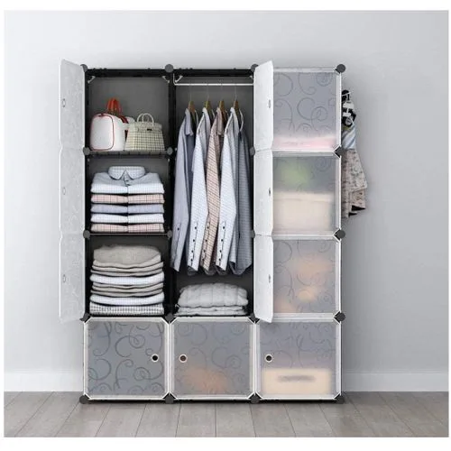 12 Cubes Plastic Wardrobe