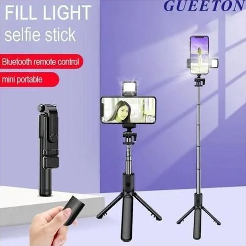 Bluetooth Selfie Stick Tripod with Fill Light