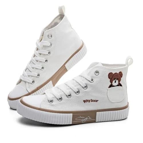 BLWOENS Women's Sneaker Lace-up Women's Boots Classic Canvas