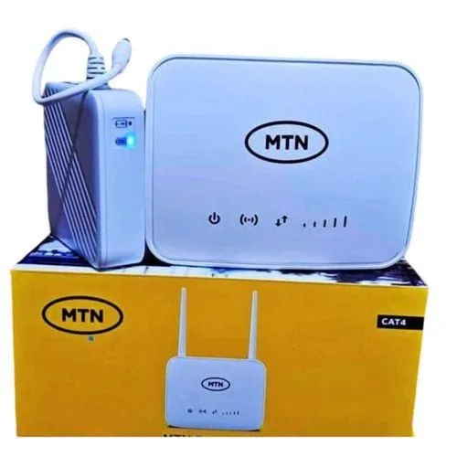 MTN Universal Broadband 4G Router + Backup Battery